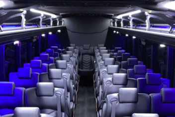 Asheville Charter Bus Interior