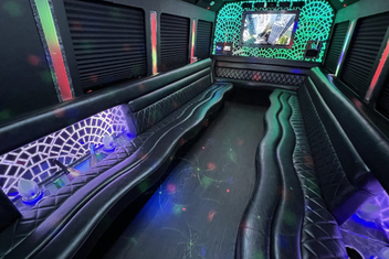 Asheville Limo Bus Interior