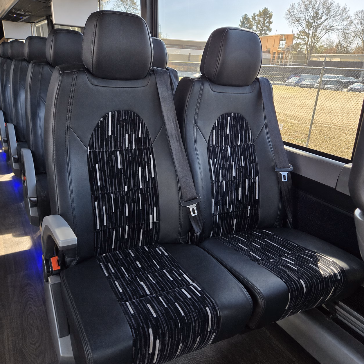 asheville charter bus interior gallery