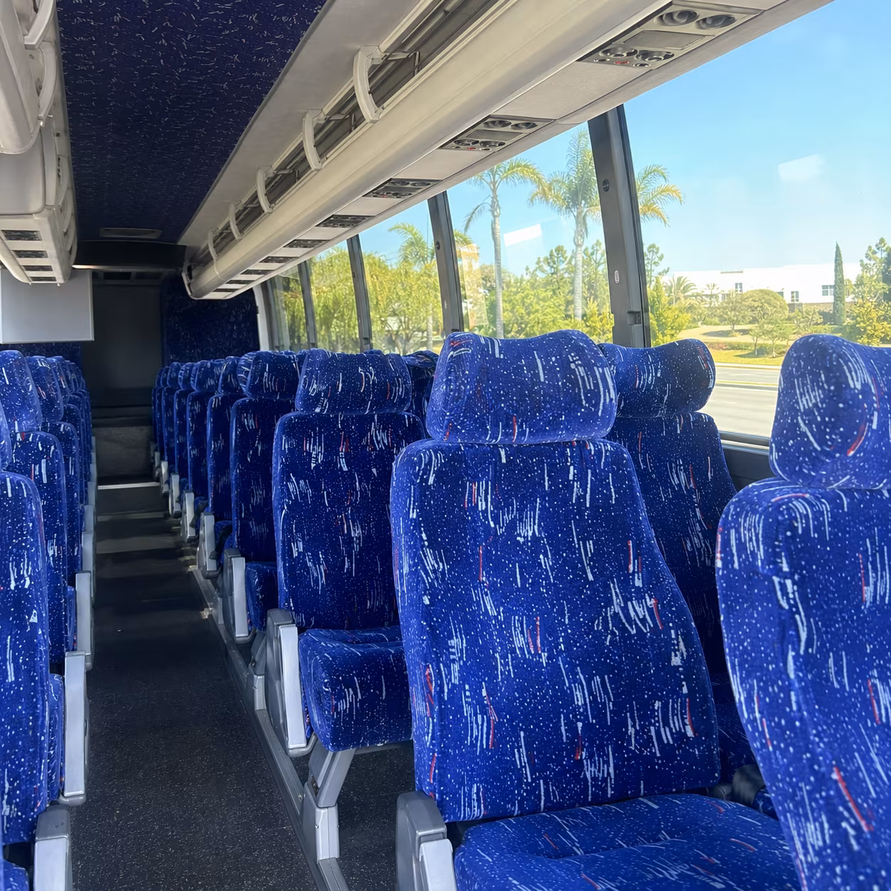 asheville charter bus rental inside