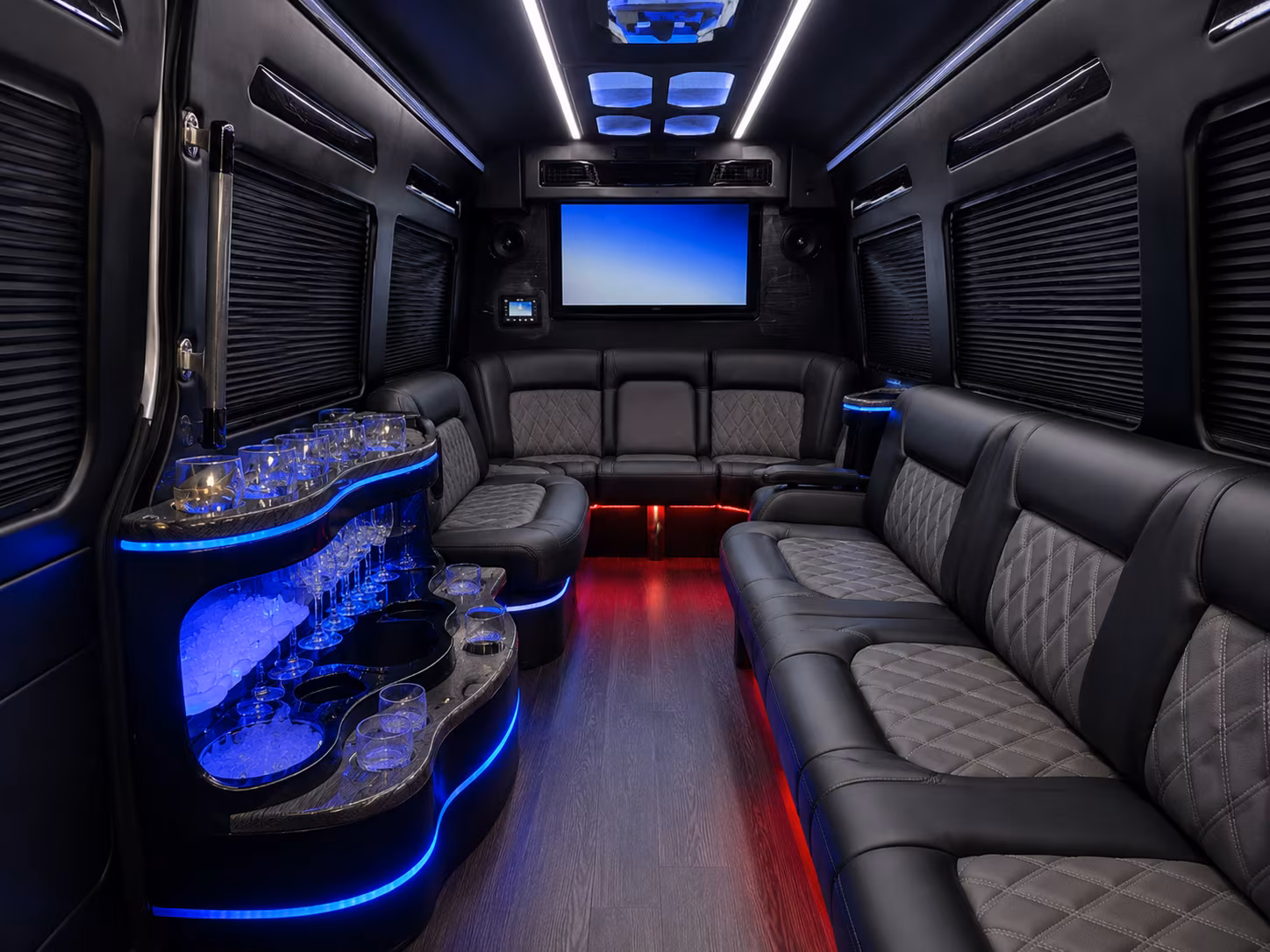 asheville wedding transportation onboard seating